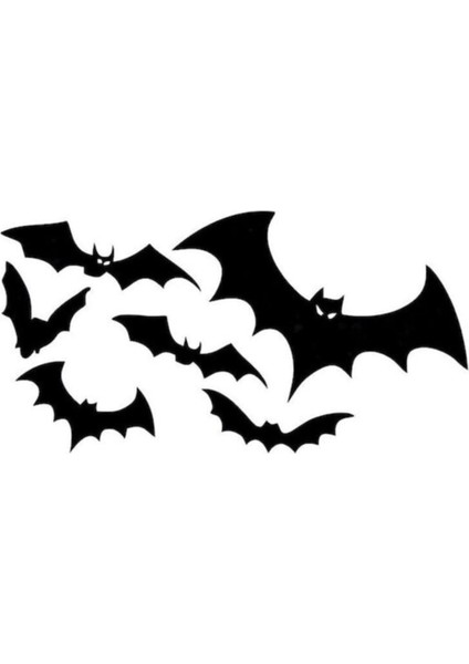 Yarasa Tasarım Su Geçirmez Çıkarılabilir Oto Özel Yeni Sticker 19*36 cm fiyatları