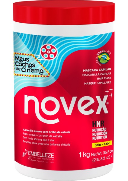 My Curls Movie Star - Ekstra Parlaklık Veren, Shea Butter, Keratin Ve 7 Çeşit Yağ Içeren Saç Maskesi 1kg