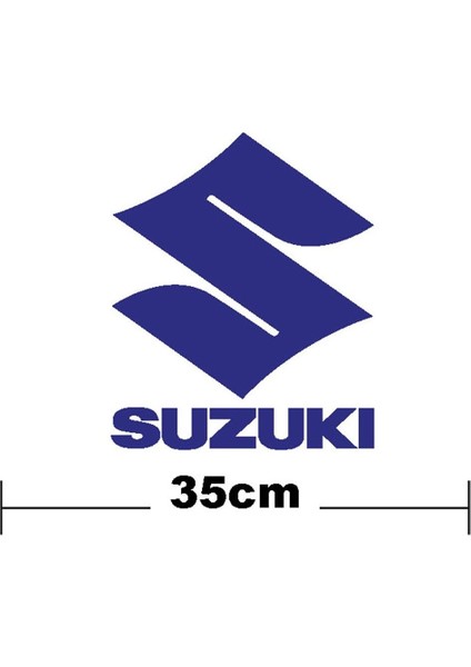 Suzuki Yazı ve S Logo Yazı Sticker Etiket Tek Renk fiyatları
