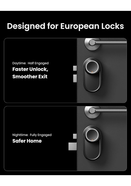 Akıllı Kapı Kilidi Ultra | Parmak Izi, Şifre, Uygulama, Nfc, Alexa, Google, Apple Homekit, Matter Destekli – Delme Gerektirmez, Uzun Pil Ömrü modelleri