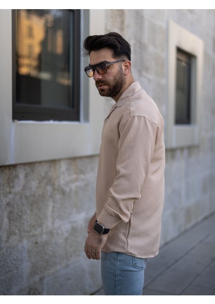 Bej Keten Gömlek fiyatları