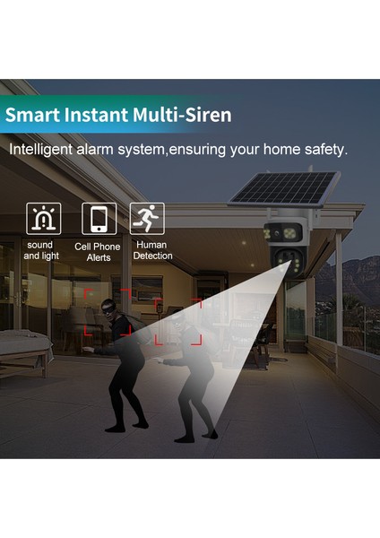 Ultimate Icsee S730 Aov Sürekli Kayıt Solar Güneş Enerjili Gece Görüş Insan Takibi 10MP Dual Lens 4g Kamera indirimleri