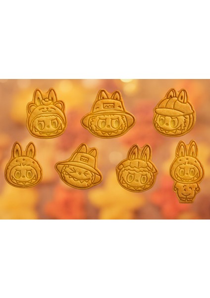 Labubu Kurabiye Kalıbı 7’li Set – Karakter Figürlü Şeker Hamuru ve Oyun Hamuru Kalıbı