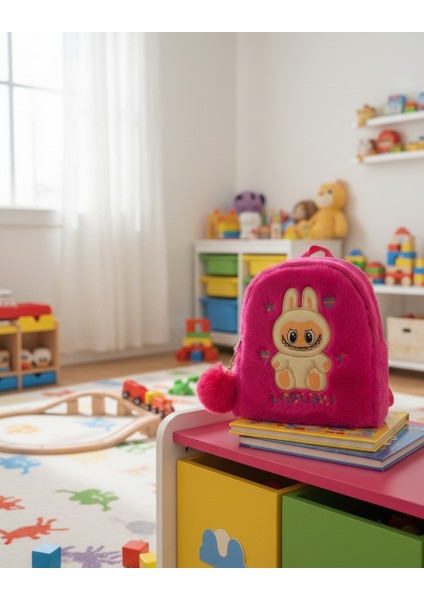 Pembe Labubu Çocuk Sırt Çantası modelleri