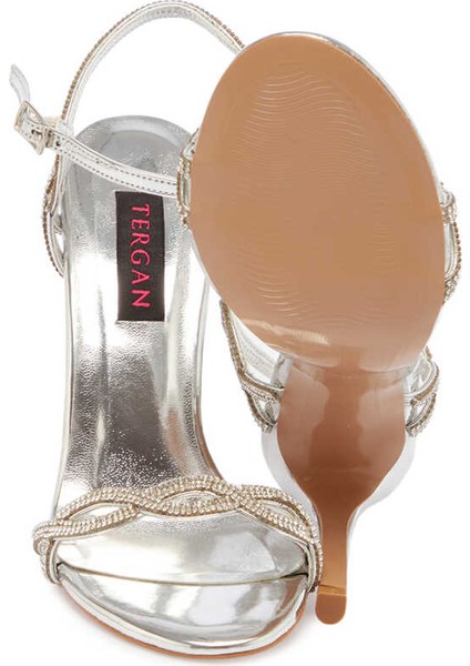 Platin Vegan Kadın Abiye Ayakkabı - K24Y1AY67224-O53