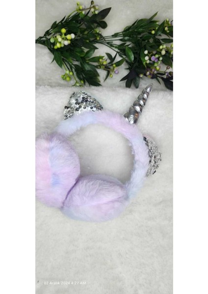 Unicorn Pelüş Kulaklık. Kisa Peluş Kulaklık