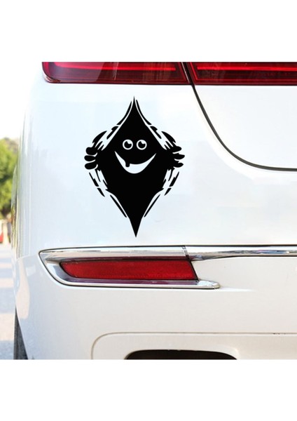 Arabadan Kaçmaya Çalışan Adam Temalı Oto Özel Yeni Stickeri 20*14 cm