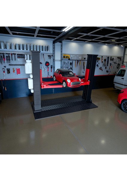3D Baskı 1/18 Ölçekli Maket Araç Lift (Ayarlanabilir) Profesyonel Diorama Aksesuarı indirimleri