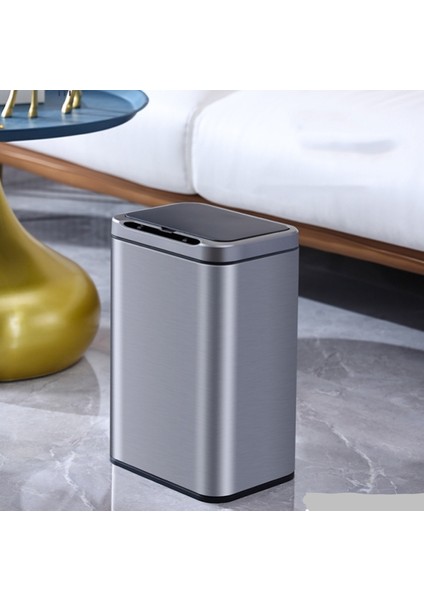 Çöp Kutusu 13LITRE Sensörlü Temassız Kullanım Paslanmaz Çelik Akıllı Sensörlü Çöp Kutusu