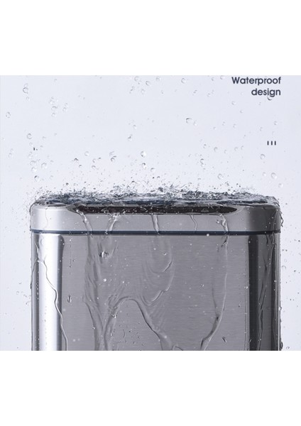 Çöp Kutusu 13LITRE Sensörlü Temassız Kullanım Paslanmaz Çelik Akıllı Sensörlü Çöp Kutusu indirimleri