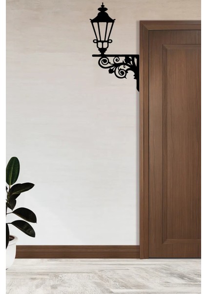 Park Lambası Şamdan Duvar Sticker 40 x 22 cm modelleri