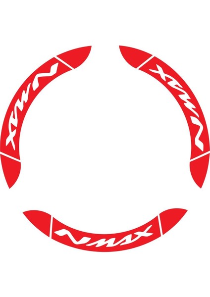 Yamaha Nmax Iç & Dış Jant Sticker Etiket Modeli Kırmızı fiyatları