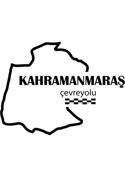 Kahramanmaraş Çevreyolu Özel Yeni Sticker 12*9 cm