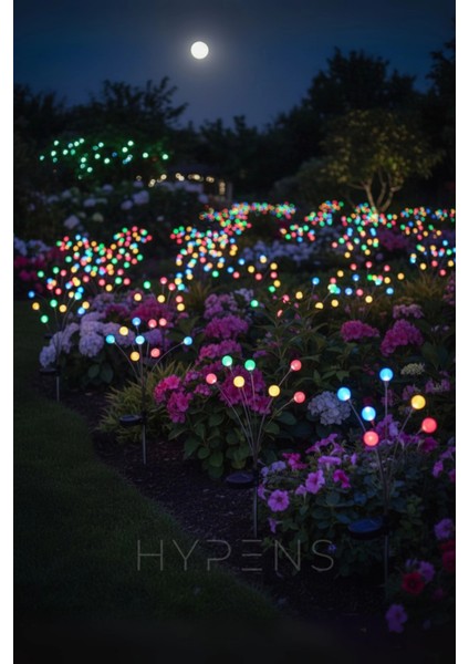 Renkli 6 Ledli Su Geçirmez Dekoratif Bahçe Çiçekleri Güneş Enerjili Süs Lamba Güneş Panelli Solar Bahçe Işıkları Aydınlatma Lamba Seti