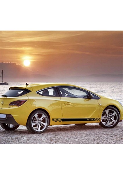 Opel Astra Yan Kapı Sticker Etiket Modeli