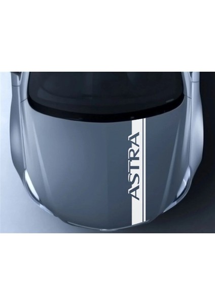 Opel Astra Ön Kaput Yazılı Sticker Etiket Modeli