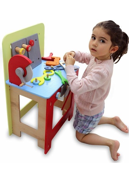 1014 Ahşap Tamirci Tezgahı - Lulubere Oyuncak