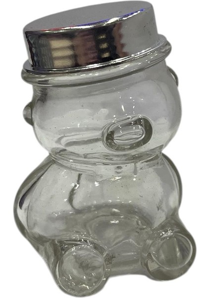 Sevimli Ayıcık Tasarımlı Minik Cam Kavanoz 6'lı – Bebek, Nikah, Nişan Hediyeliği Gümüş Kapak fiyatları