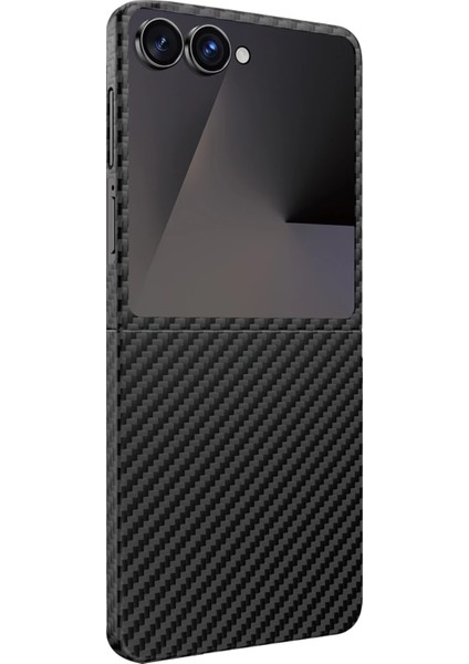 Samsung Galaxy Z Flip 7 Kılıf Magsafe Şarj Özellikli 0,5 Süper Ince Aramid Karbon Fiber Diago Kevlar Kapak fiyatları