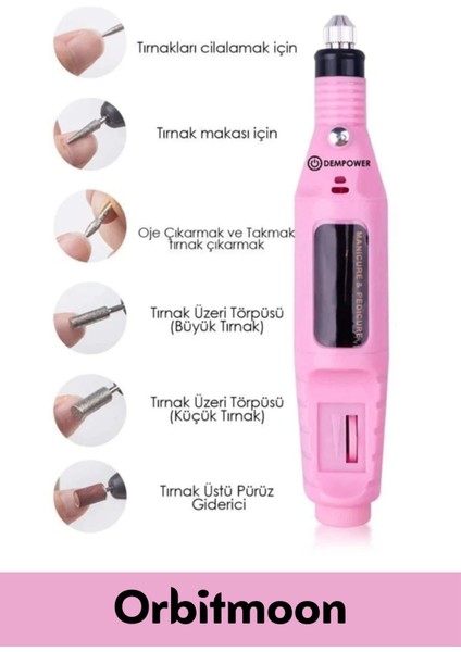 Profesyonel Seri 9V Elektrikli 6 Başlıklı Bakım Törpü Tırnak Ayak Nasır Mantar Manikür Pedikür Seti fiyatları