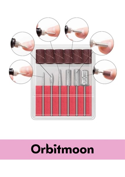 Profesyonel Seri 9V Elektrikli 6 Başlıklı Bakım Törpü Tırnak Ayak Nasır Mantar Manikür Pedikür Seti indirimleri