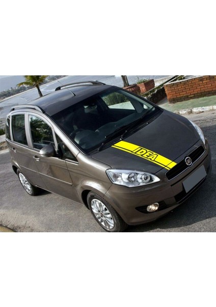 Fiat Idea Ön Kaput Şerit Sticker Etiket Modeli