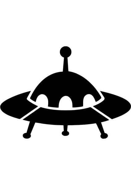 Ufo Duvar Dekor Sticker 40 x 28 cm