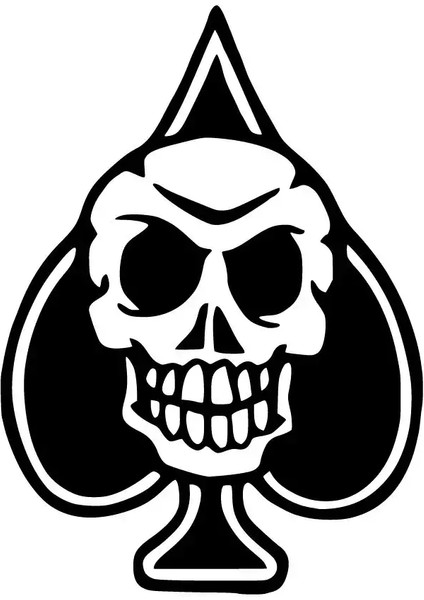 Kuru Kafa Maça Sticker 20 x 26 cm