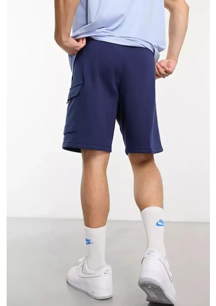 Sportswear Clup Fleece Erkek Lacivert Kargo Cepli Şort fırsatları