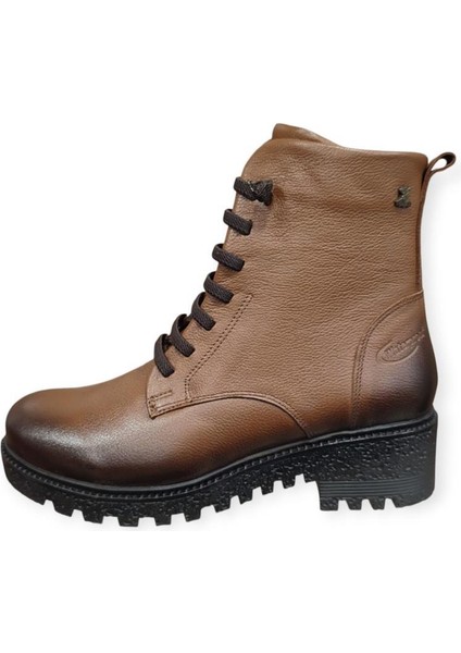 Venüs Kadın Deri Bağcıklı Waterproff Bot 1950838K - Taba - 36