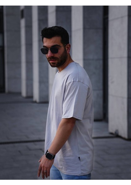 Basic Gri Oversize T-Shirt fırsatları