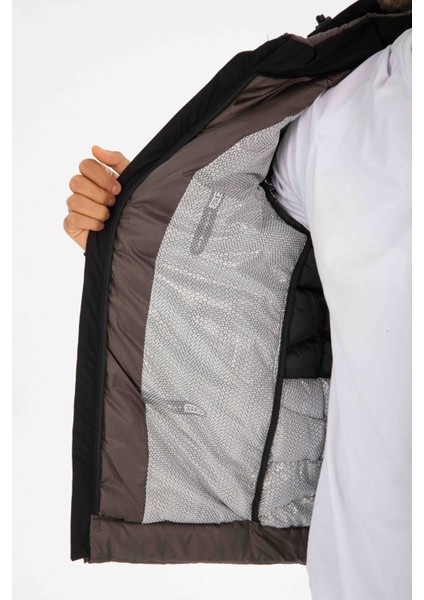 Omnı Heat Turbodown Bej Siyah Regular Fit Termal Mont fırsatları