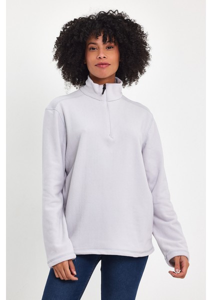 Süperlife Kadın Rahat Kalıp Softech Polar Yarım Fermuarlı Sweatshırt SPR24PWK20 fırsatları