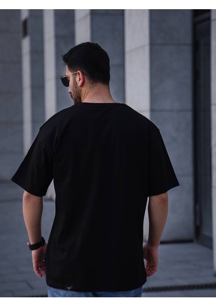 Basic Siyah Oversize T-Shirt