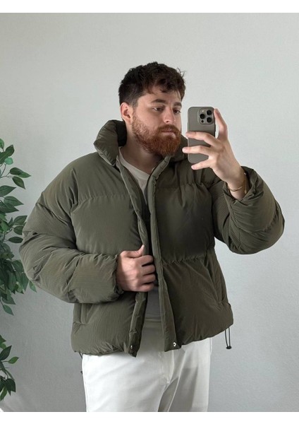 Frostline Erkek Haki Oversize Şişme Mont Soğuk Havalarda Konfor ve Şıklık Sunan Yüksek Kalite fiyatları