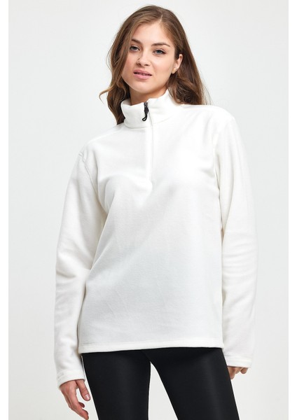 Süperlife Kadın Rahat Kalıp Softech Polar Yarım Fermuarlı Sweatshırt SPR24PWK20 fırsatları