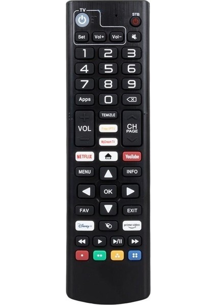 I1 Androidbox Kumanda Netflix-Youtube-Prime Video Tuşlu