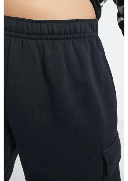 Sportswear Club Fleece Erkek Siyah Kargo Cepli Şort fırsatları