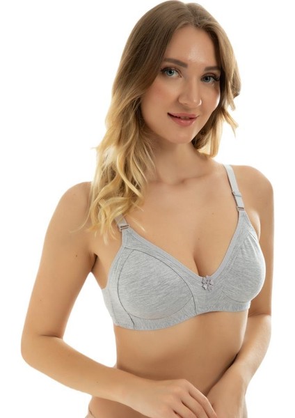 % 100 Pamuk Penye Telsiz Toparlayıcı ( Balensiz Minimizer ) Gri Sütyen EBRG1001 fiyatları