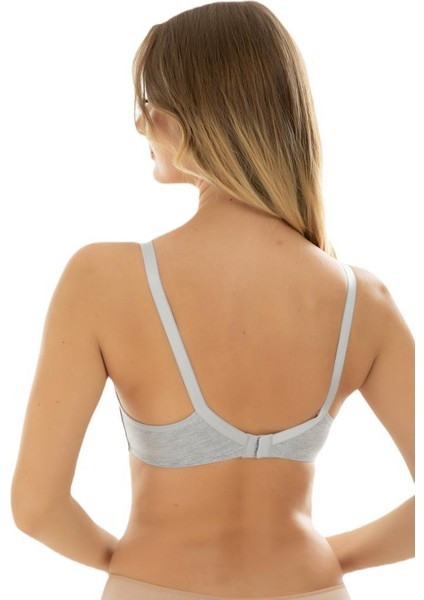 % 100 Pamuk Penye Telsiz Toparlayıcı ( Balensiz Minimizer ) Gri Sütyen EBRG1001 fırsatları