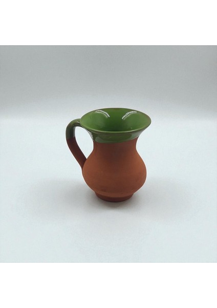 Kırmızı Toprak Sırlı El Yapımı Kupa Bardak | Büyük Meşrubat Bardağı modelleri