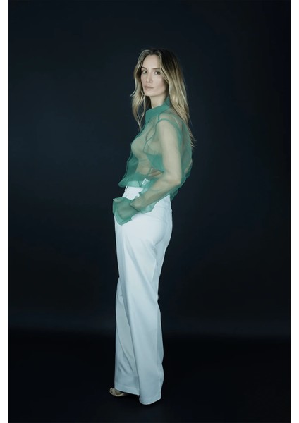 Ivory Flow Trousers