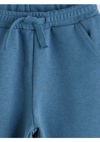 Kids Indigo Beli Lastikli Basic 3 Iplik Erkek Çocuk Eşofman Alt 3'lü Takım