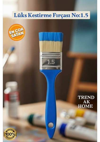 Lüks Kestirme Fırçası No:1.5 Boya Fırçası