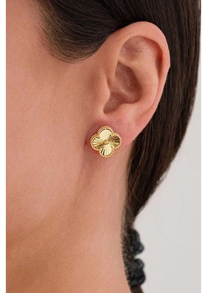 Yonca Küpe Kalemli Model Klipsli 925 Ayar Gümüş Küpe fiyatları