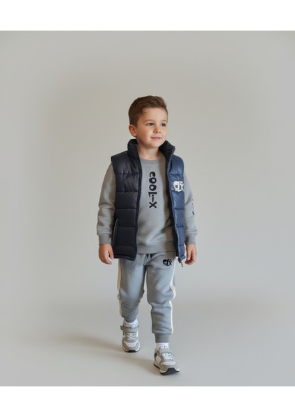 Üç Ip Baskılı 3'lü Takım Erkek Çocuk