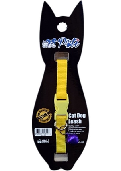 Kedi Çıngıraklı Boyun Tasması Sarı