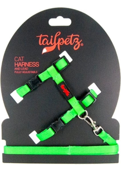 Kedi-Köpek Boyun ve Göğüs Tasması Gezdirmeli Ayarlanabilir Set