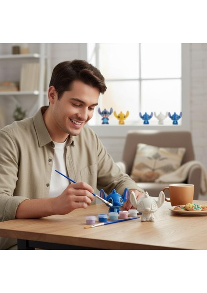 Boyanabilir Set Alçı Stitch Figürlü modelleri