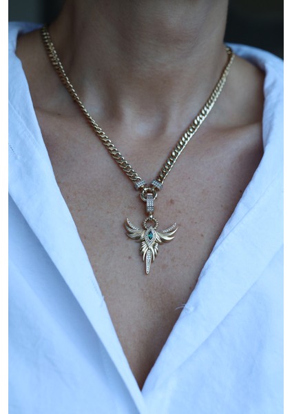 14 Ayar Altın Ema Anka Kuşu Kolye fiyatları